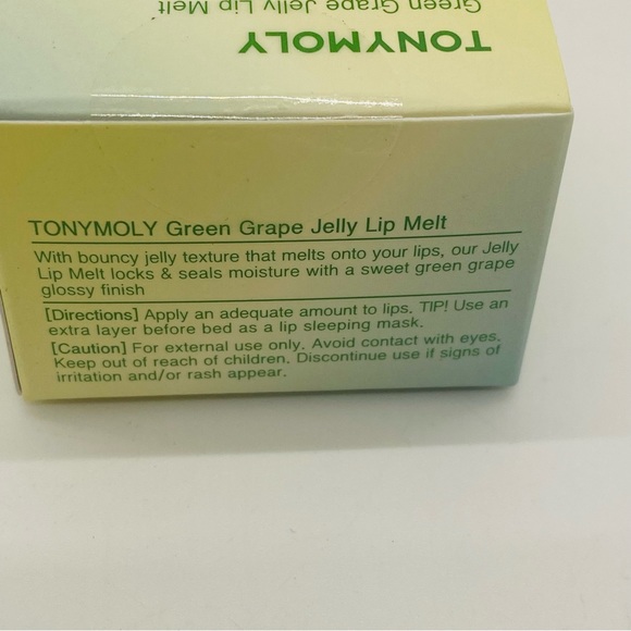 NWT TONYMOLY Jelly Lip Melt Green Grape Extract  0.31 oz - Picture 7 of 8